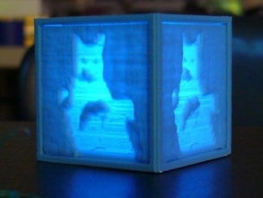 cube personnalisé lithopanes décor customizer sacc 3d print model - Mito3D