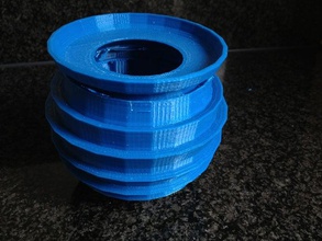 blue vase sculptures sketchup 3d print model - Mito3D