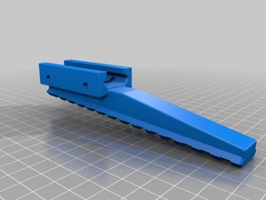 angled picatinny rail sport & outdoors 3d print model - Mito3D