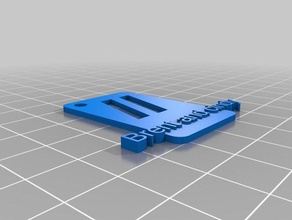 my customized flatiron logo keychain keychains 3d print model - Mito3D
