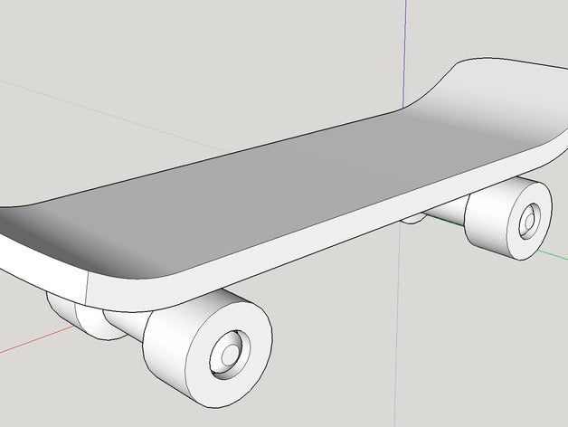 kaykay 4 bağımsız döndürmek tekerlekler mekanik oyuncaklar oyuncak tekerlek 3D print model - Mito3D