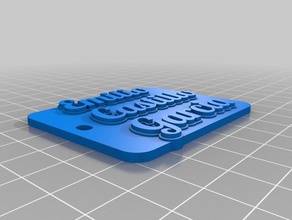 father keychain organization customized 3d print model - Mito3D