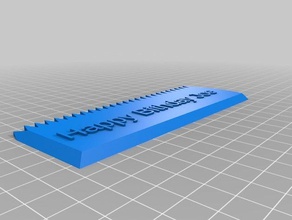 joe wax comb hand tools customized 3d print model - Mito3D