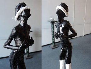 no justice sculptures blind f nude woman 3d print model - Mito3D