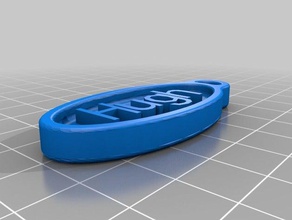 hugh llavero monedas & insignias personalizado 3d print model - Mito3D