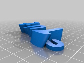 güven kurdele - isim Anahtarlık keyfob organizasyon özelleştirilmiş 3d print model - Mito3D