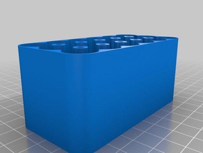 6x3-Batterie-Kasten unten Container kundengebundene 3d print model - Mito3D