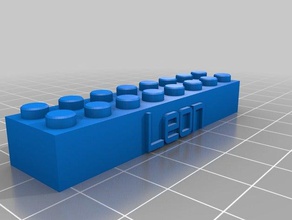 leon bloque lego collar de llavero juguetes construcción personalizado 3d print model - Mito3D