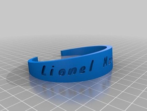 messi pulsera las pulseras personalizado 3d print model - Mito3D