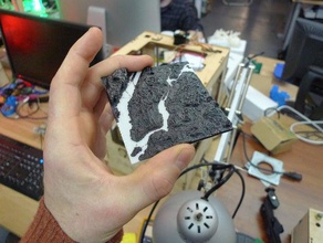 nyc elevation map other topological 3d print model - Mito3D