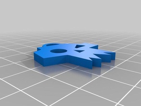 warhammer Anahtarlık logo çalışmaları tau 40k 3d print model - Mito3D