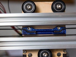 makerfarm i3v x-axis belt clamp 3d printer parts prusa openscad 3d print model - Mito3D