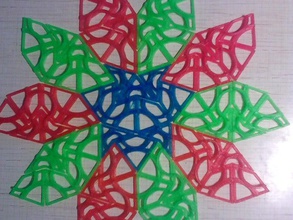 penrose tiles kite dart sun star big puzzles 3d print model - Mito3D