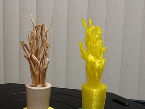 résumé de foin numérisation sculptures abstraite un incendie les flammes la algues 3d print model - Mito3D
