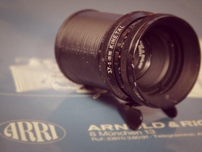 hintere Objektiv-Kappe - arri s mount-Objektiv Kamera 16mm arriflex film Objektiv cap 3d print model - Mito3D