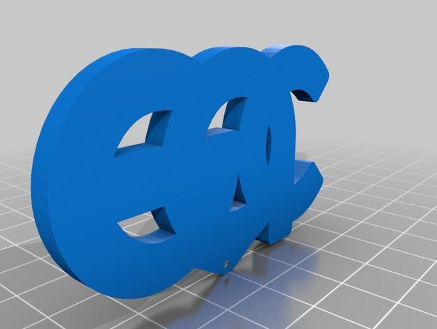 edc logo use kandi bracelets 3D print model - Mito3D