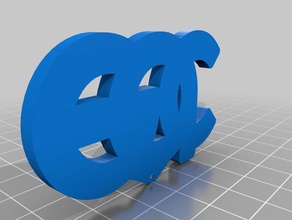 edc logo kullanmak kandi bilezik 3d print model - Mito3D