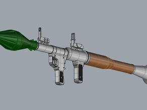 rpg-7 props arma de fuego militar 3d print model - Mito3D
