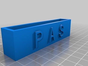 pas holder office customized 3d print model - Mito3D
