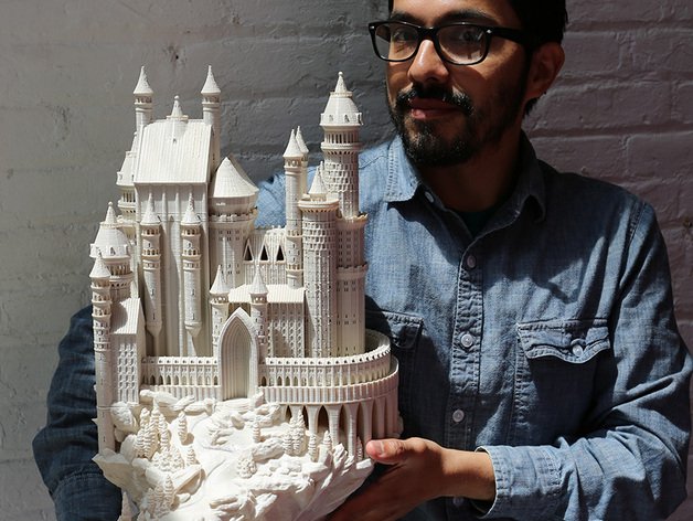 castillo medieval las estructuras de edificios la torre un alemania replicator z18 pla 3D print model - Mito3D