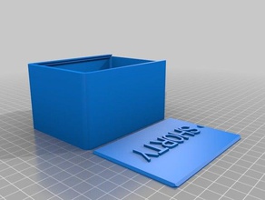 my customized shorty round box lid containers 3d print model - Mito3D