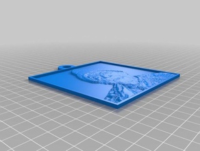 ray seidl lithopane 2d art su misura 3d print model - Mito3D