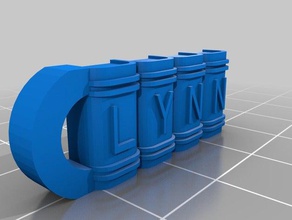 lynn llaveros personalizado 3d print model - Mito3D