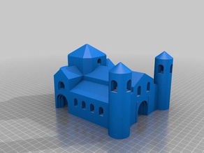 catedral rom nica a arte 3d print model - Mito3D