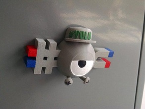 swagnemite yaratıklar yaratık magnemite mıknatıs manyetik pokemon figürleri git oyuncak swag yolo 3d print model - Mito3D