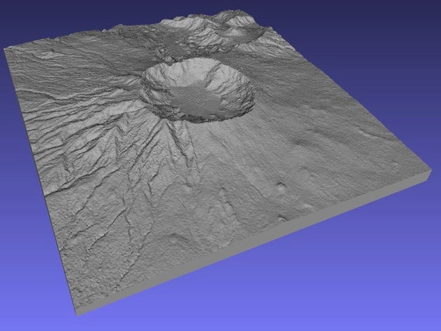 tamboro - Indonesien lernen 3d-Karten Geographie Geologie Berg Topographie relief relief-Karte 3D print model - Mito3D