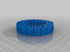 laura brace 1 bracelets customized 3d print model - Mito3D