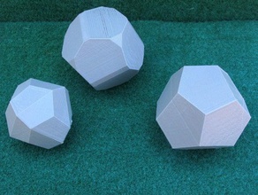 dodecaedro pentagonal de ferro não ustuladas física e astronomia openscad 3d print model - Mito3D