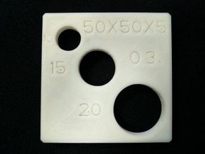 simple bloque de prueba la impresora La impresión en 3d las pruebas el 3d print model - Mito3D
