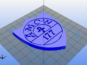 ankh-morpork, guardare distintivo di discworld oggetti scena badge distintivi 3d print model - Mito3D