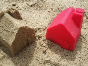 molde de arena la casa juegos y juguetes 3d print model - Mito3D