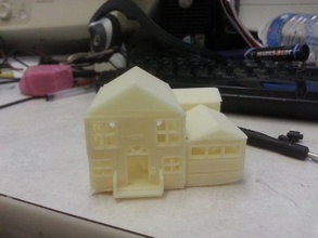 casa garage gli edifici strutture 3d print model - Mito3D