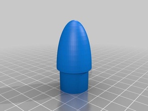 mi personalizados personalizable cono de nariz mini-cohete diy personalizado 3d print model - Mito3D
