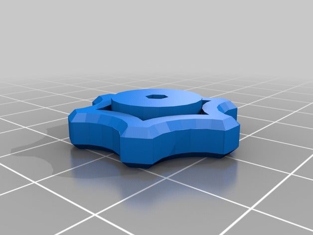 my customized thumb knob - metric m4 socket head screw hand tools 3D print model - Mito3D