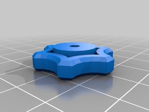 my customized thumb knob - metric m4 socket head screw hand tools 3d print model - Mito3D