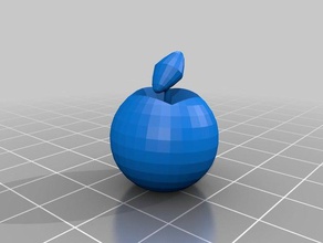 apple logo 20 3d printing 3d print model - Mito3D