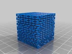 meine angepasste hilbert-Würfel Mathe-Kunst kundengebundene 3d print model - Mito3D