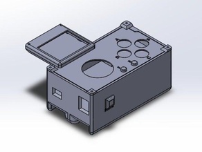 arduino leonardo joystick shield case gadgets accessory box cool electronics enclosure nokia 5110 lcd videogame 3d print model - Mito3D