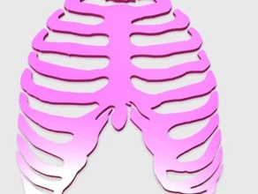 pulmões pingente jóias 3d fácil de Pingente charme é impressão humanos pulmão humano 3d print model - Mito3D