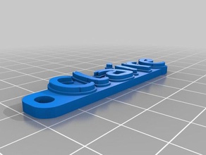 claire organização personalizado 3d print model - Mito3D