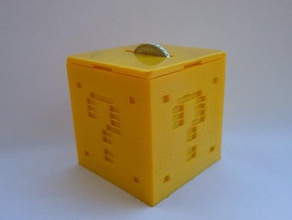 mario coin box containers cash money n64 nintendo piggy bank questionmark remixchallenge video game 3d print model - Mito3D