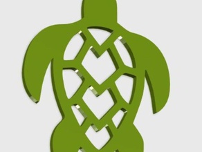 turtle mesh pendant jewelry 3d easy animal animals print sea turtles 3d print model - Mito3D
