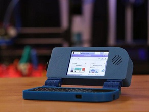 mini raspberry pi handheld notebook computer adafruit laptop retro 3d print model - Mito3D