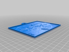kathy & harry 2d-Kunst kundengebundene 3d print model - Mito3D