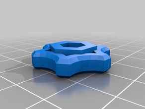 my customized thumb knob - metric m4 nut hand tools 3d print model - Mito3D