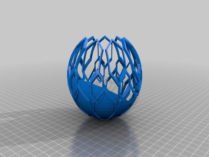 emerald vase interactive art customized 3D print model - Mito3D